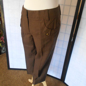 Sharagano Linen Blend Capris Size 10
